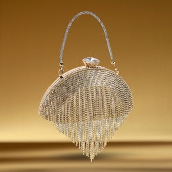 Metro Women Gold Evening Bag(SKU: 38-186-15-10)