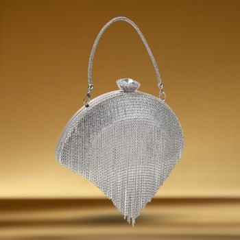 Metro Women Silver Evening Bag(SKU: 38-186-27-10)