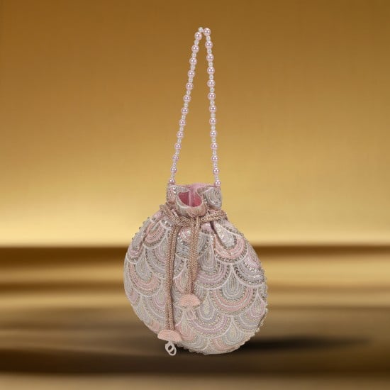 Women Rose-gold Potlis