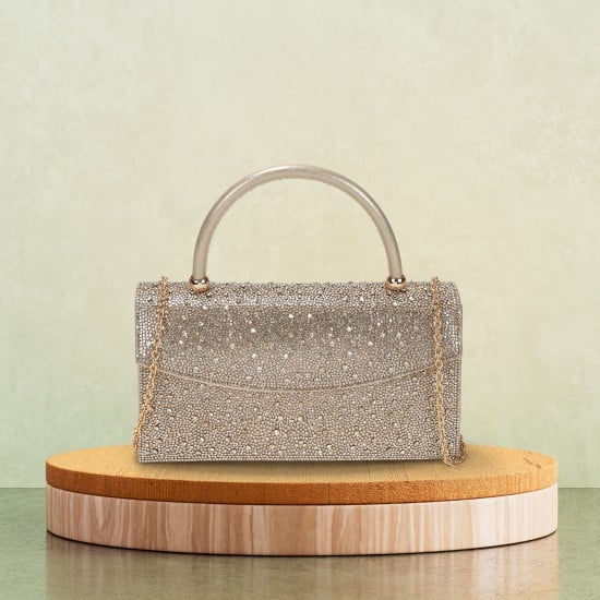 Women Gold Evening Bag