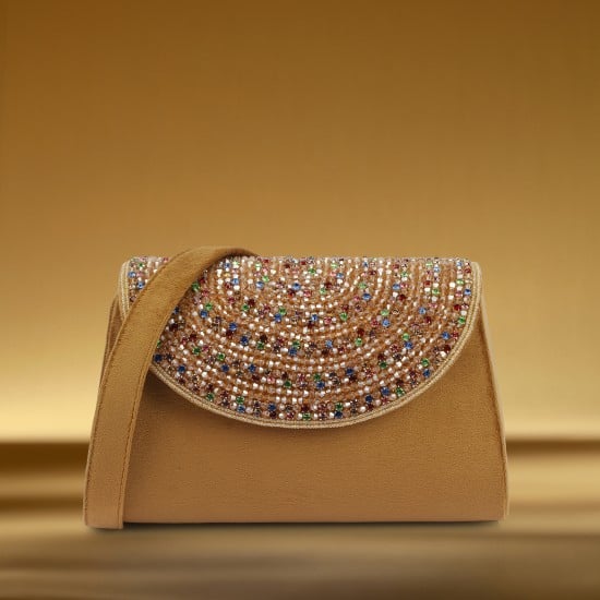 Women Antic-gold Sling Bag