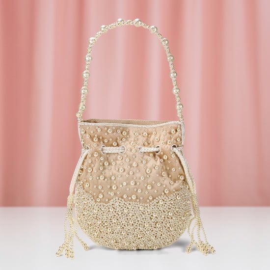Women Off-white Potlis