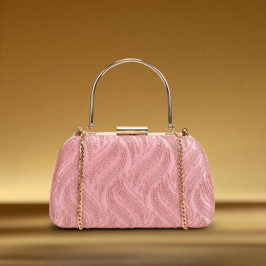 Women Pink Evening Bag