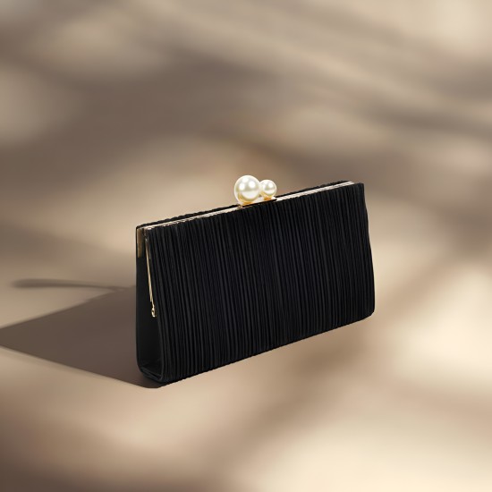 Women Black Clutch
