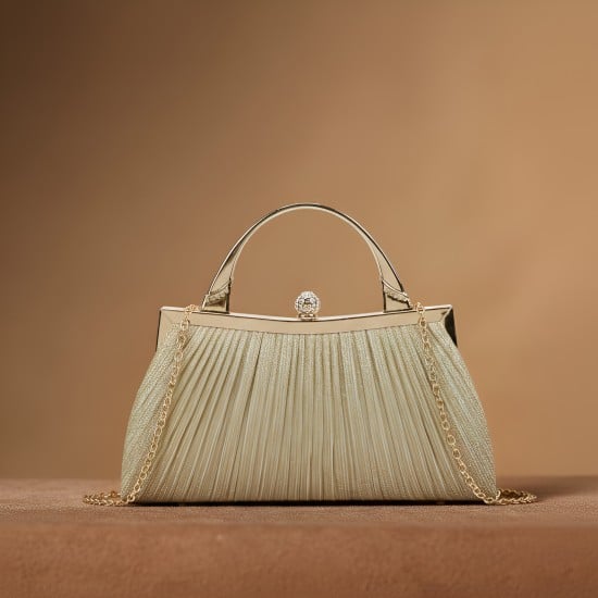 Women Gold Evening Bag
