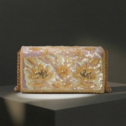 Women Gold Evening Bag