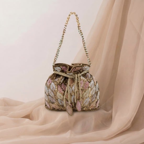 Women Antic-gold Potlis