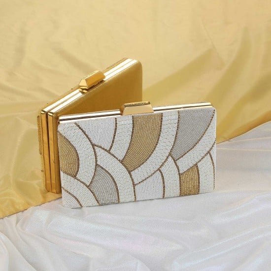 Women Gold Clutch