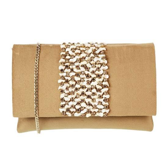 Mochi Antique-Gold Hand Bags Clutches