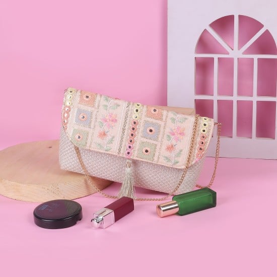 Women Off-white Evening Bag