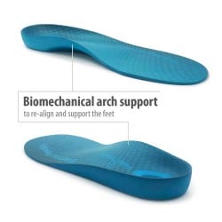 Footlogics Mens Light-blue Planter Fasciitis Insole