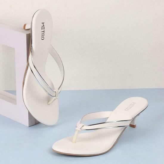 Women White Casual Sandals