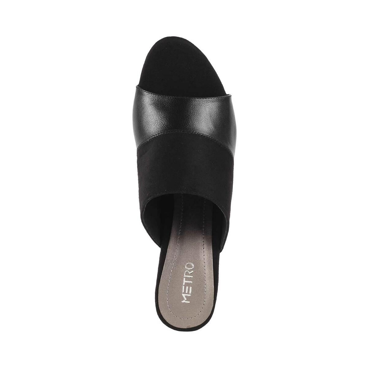 H&M Women Black Slides Price in India, Full Specifications & Offers |  DTashion.com