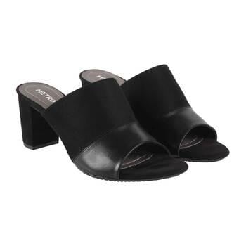 Metro Women Black Casual Slip Ons(SKU: 40-130-11-36)