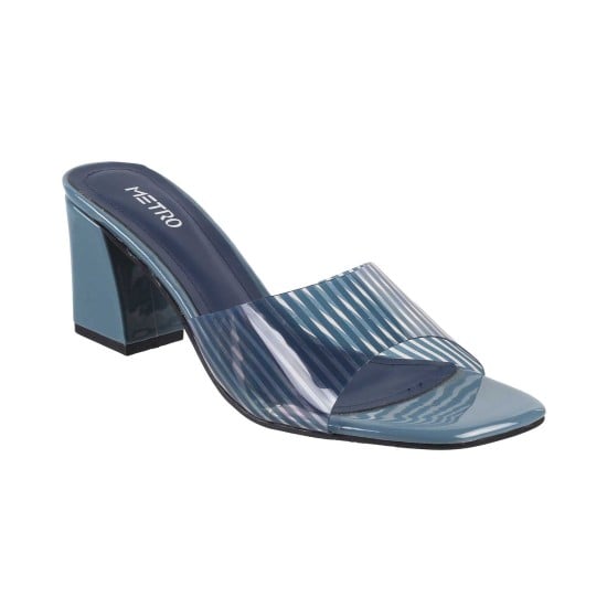 Women Blue Casual Slip Ons