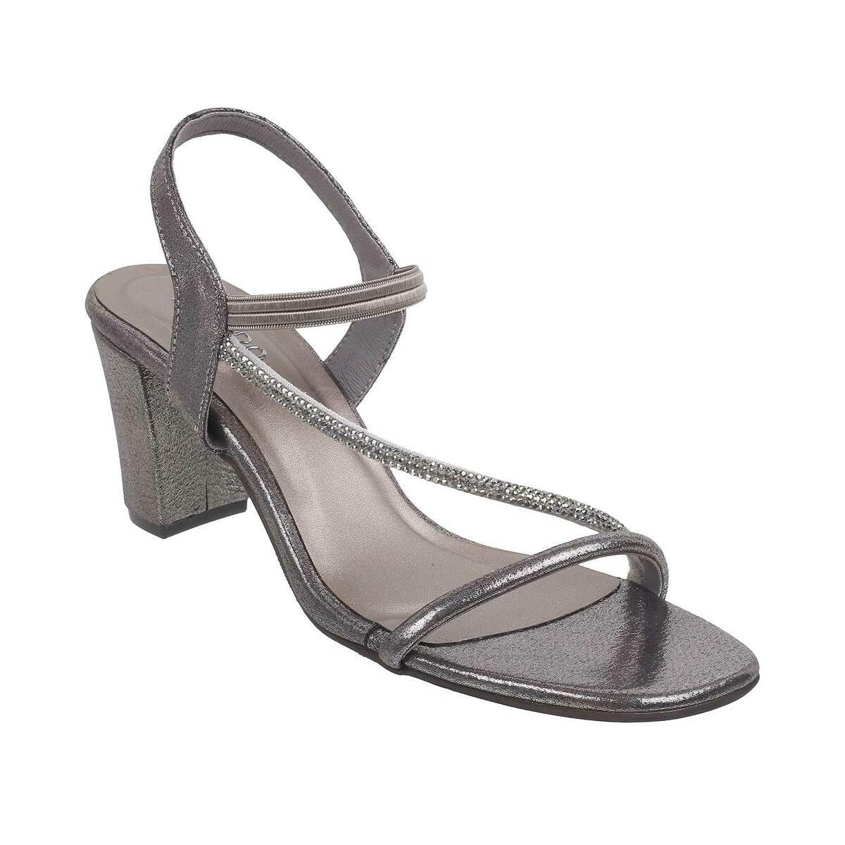 Buy Women Grey Party Sandals Online - Metro Shoes