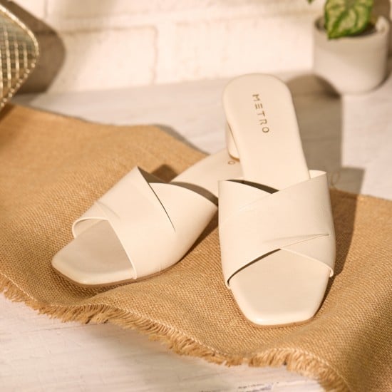 Women Beige Casual Slip Ons