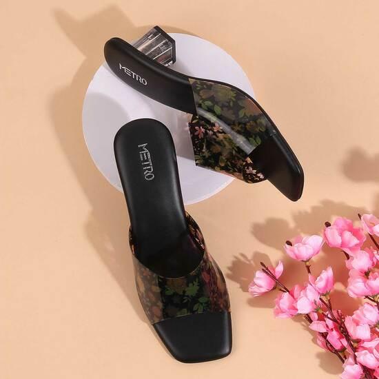 Women Black Casual Sandals