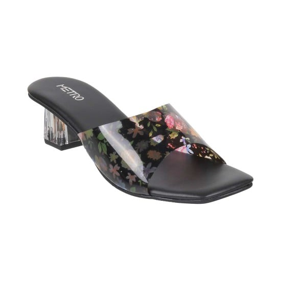 Women Black Casual Slip Ons