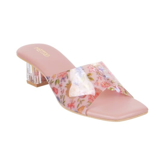Women Peach Casual Slip Ons