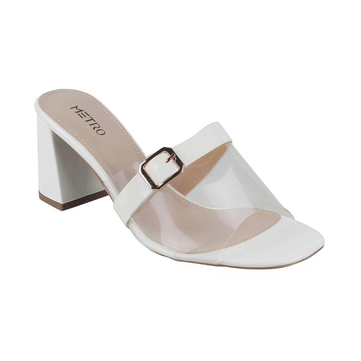 Multi Strap White Heels – Street Style Stalk