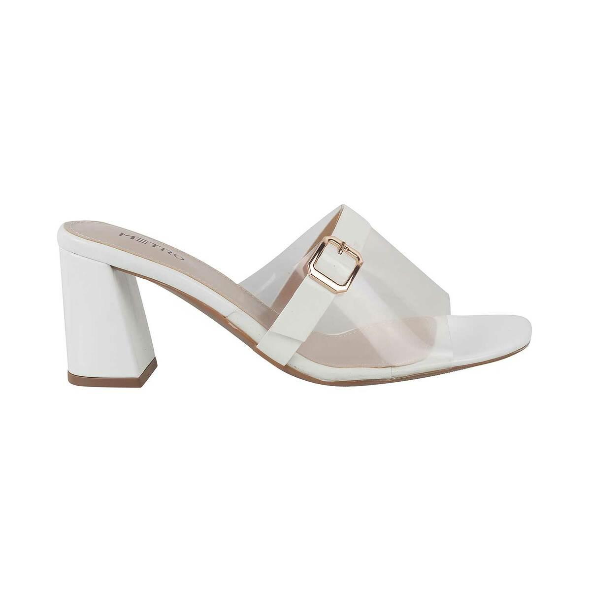 Buy Style Shoes Women White Block Heels - Heels for Women 19577284 | Myntra