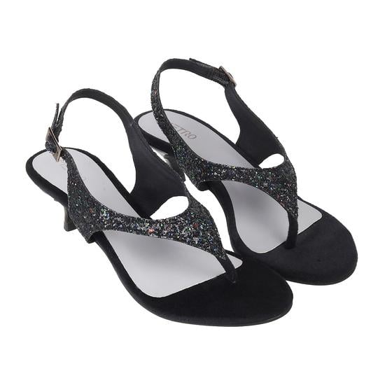 Women Black Party Sandals