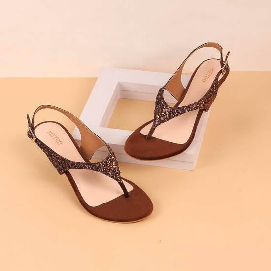 Women Bronze Party Sandals