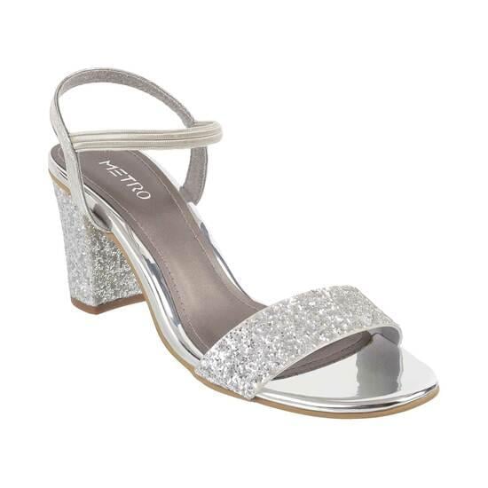 Women Silver Party Sandals