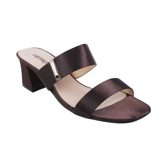 Women Brown Casual Slip Ons