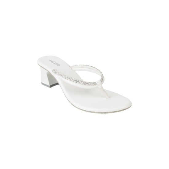 Women White Casual Slip Ons