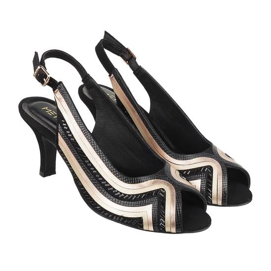 Women Black Party Sandals