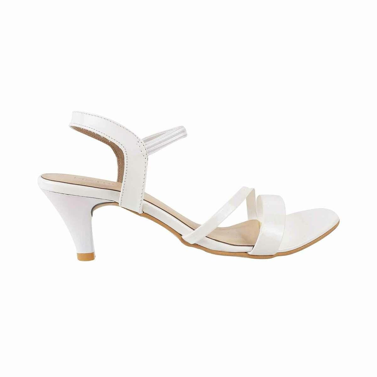 White Heeled Sandals