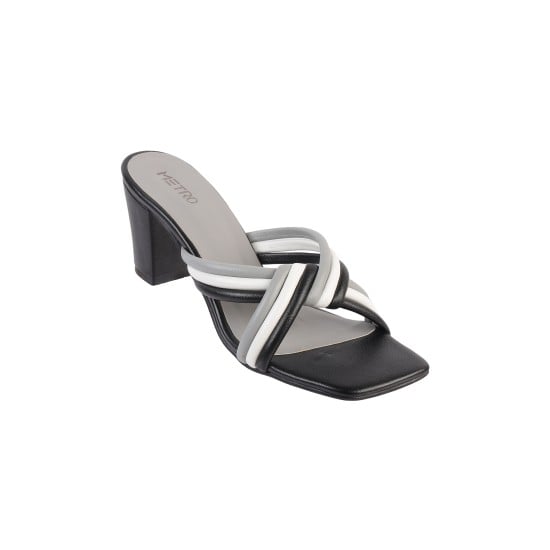 Women Black Casual Slip Ons