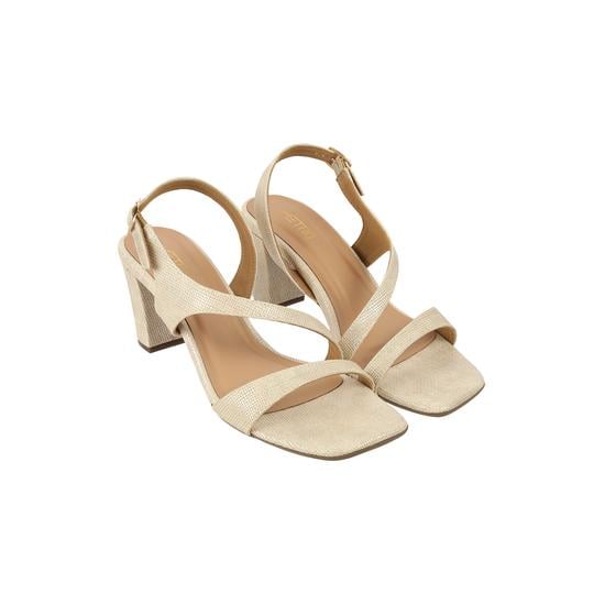 Women Beige Formal Sandals