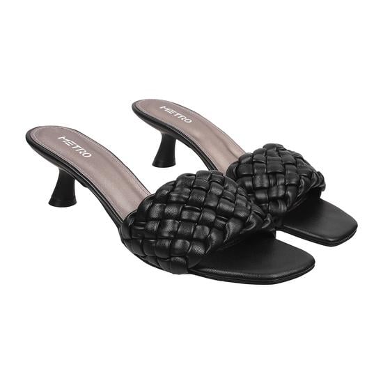 Women Black Casual Slip Ons