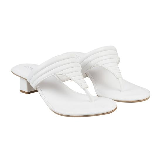 Women White Casual Slippers