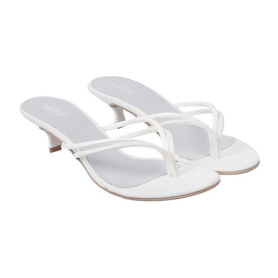 Women White Casual Slippers