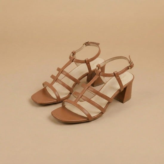 Women Tan Casual Sandals