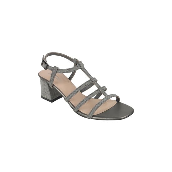 Women Gun-metal Casual Sandals