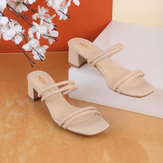 Women Beige Casual Slip Ons