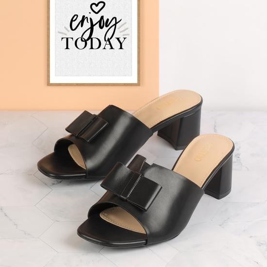 Women Black Casual Slip Ons