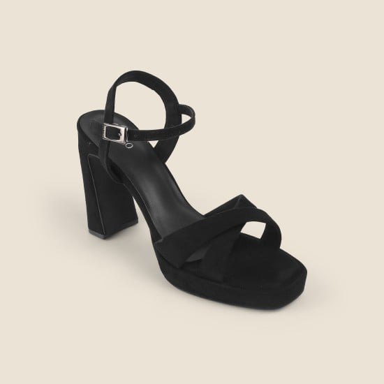 Women Black Party Sandals