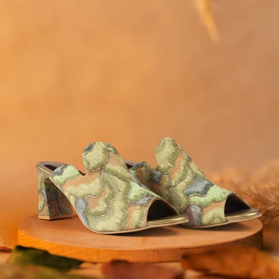 Women Green Casual Slip Ons