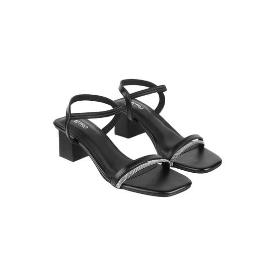 Women Black Casual Sandals