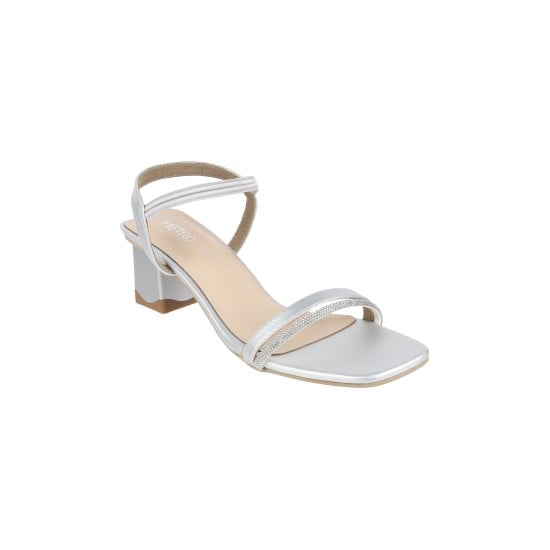 Women Silver Casual Sandals