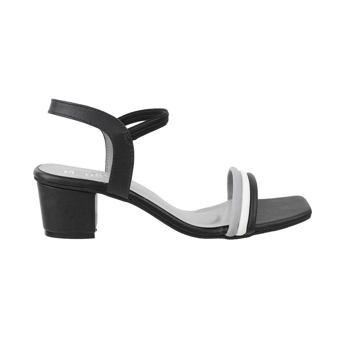 womens black casual sandals