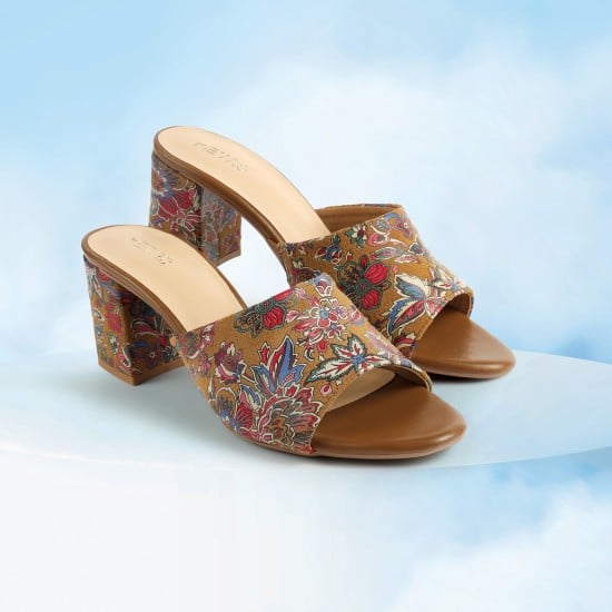 Women Tan Casual Slip Ons