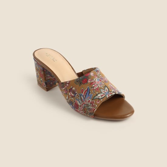 Women Tan Casual Slip Ons