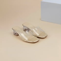 Women Gold Casual Slip Ons